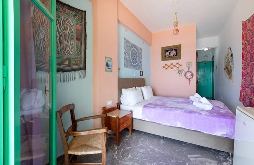 Agia Galini Bed & Breakfast | Bed and Breakfast 'Double Room No 105 Sea View' with Sea View, Wi-Fi and Air Conditioning