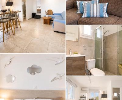Parikia Apartment | Blue View Villa Apartment #1 Luxury Sea View Mini Shared Pool