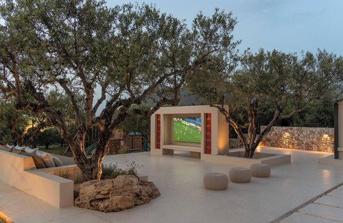 Akrotiri Villa | Carpos Villa, Minimal Design Living in Olive Grove