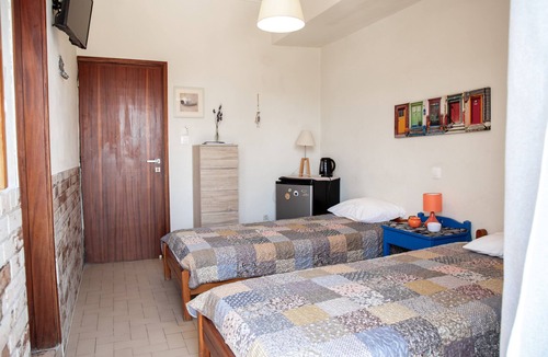 Kato Stalos Hotel | Cheap Twin Room 10 Meters from the Beach