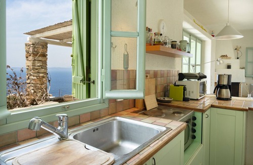 Kea House | Country House 'Casa Xyla-sunset View Villa' with Sea View, Wi-Fi and Air Conditioning