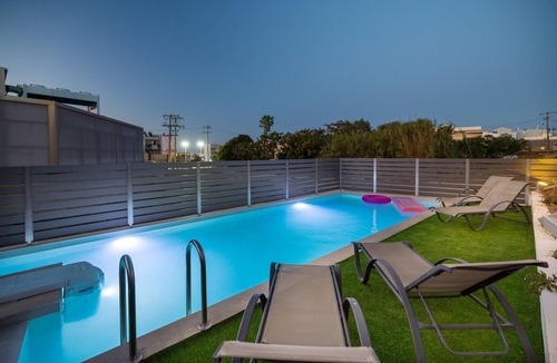 Rethymno Apartment | Creta Sun, Studio 111 City & Pool view
