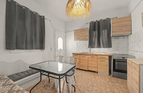 Perissa Apartment | Economy Quadruple Room 5 with Mountain View, Balcony, and Air Conditioning