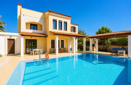 Kefalas Villa | Ekklisies Tria Large Private Pool AC WiFi