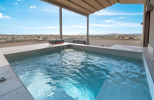 Moschato-Tavros Apartment | Elite Penthouse with Heated Pool and SkylineView
