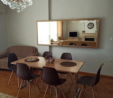 Kavala Apartment | Golden mirror in Kavala