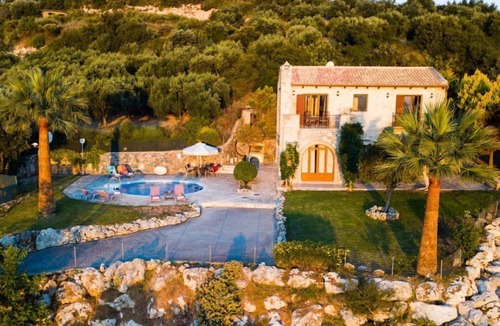 Agia Triada Villa | Hill Top House with Pool & Scenic Views