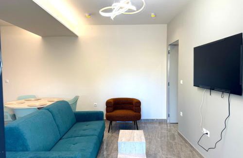 Lagkadas Apartment | Krithia Apartment with Garden Deluxe Apartment
