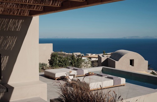 Imerovigli Villa | Lavender Villa with Private Pool, Epos Villas Imerovigli
