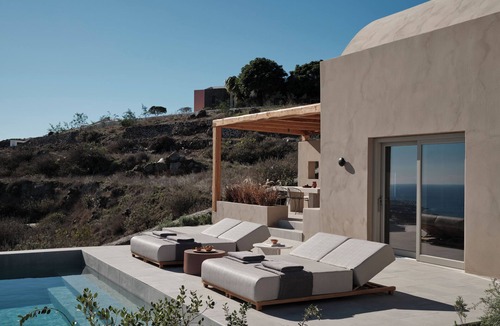 Imerovigli Villa | Lavender Villa with Private Pool, Epos Villas Imerovigli
