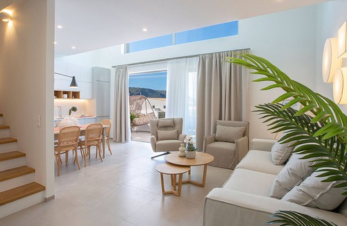 Lefkada Town House | Lirides 2 bedroom Suite B2 with loft