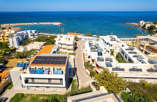 Kato Galatas Villa | Lusol Seafront Villas-"Free" Heated Pools, 100m Sea