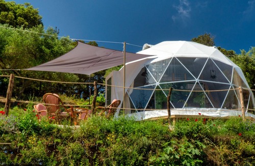 Armenistis House | Luxury dome tent in Ikaria Ap'esso 1