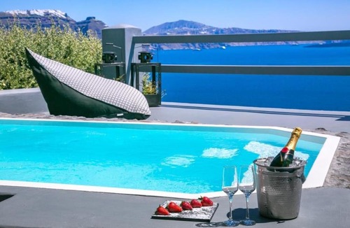 Oia Villa | Luxury Santorini Villa Hidden Gem Villa Private Pool Sea & Caldera View
