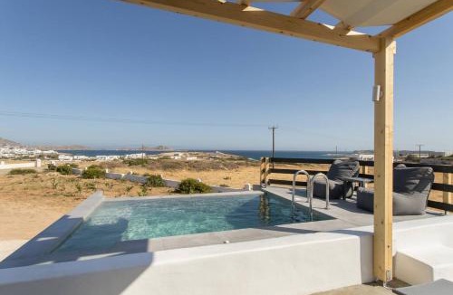 Naousa Villa | Maisonette Sail privete pool and sea view