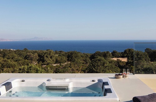 Atsipópoulon Villa | Manto Villa I, Heated Pool, Spa Whirlpool, SeaView