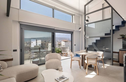 Nea Chora Apartment | Mountains Meet the Sea Penthouse Suite