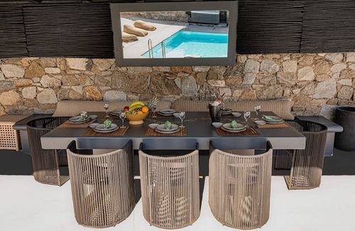 Kanalia Villa | My Rental Homes - Villa Targer with salt water pool, jacuzzi and sea view
