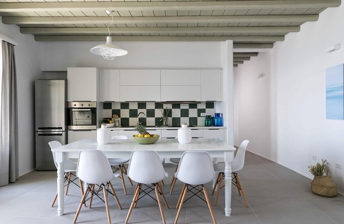 Tourlos Villa | My Rental Homes - Villa Oscar in luxury complex, with shared pool, sea view