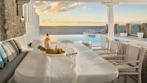 Agios Ioannis Villa | Mykonos Sea&Sunset view villa pool-hot tub by Calypso Sunset Villas