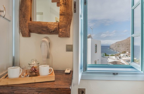 Skala Apartment | Room 'Double Sea View No 1' with Sea View, Wi-Fi and Air Conditioning