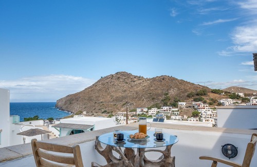 Skala Apartment | Room 'Double Sea View No 1' with Sea View, Wi-Fi and Air Conditioning