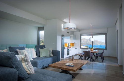 Agios Nikolaos Town Villa | Seafront Luxury in Crete With Private Pool & Sauna