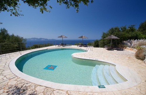 Fiskardo Apartment | Stone Cottages, Rigani sea view-shared pool