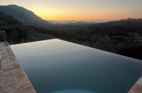 Paleokastritsa Villa | Stunning contemporary Villa set amongst olive trees. Beautiful scenery