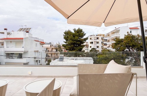 Voula Apartment | Sunlit Retreat near Voula Center
