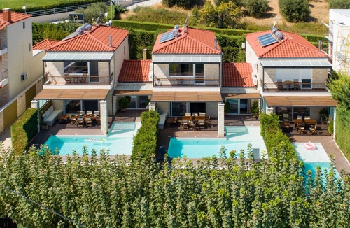 Pallini Villa | Sunny Exclusive Ena – Villa with Private Pool & Sea Views