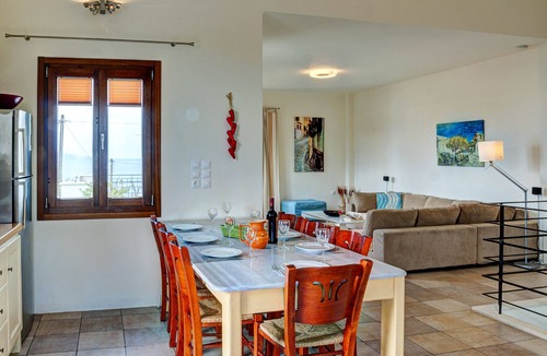 Plaka Villa | Traditional villa with outstanding sea and mountain view