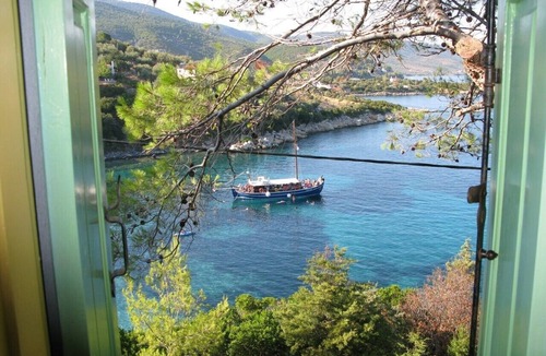 Agios Petros House | Vilavala: Perched High in the Pines Above a Secluded, Swimmable Cove