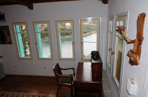 Agios Petros House | Vilavala: Perched High in the Pines Above a Secluded, Swimmable Cove