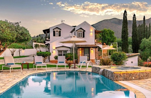 Dafnata Villa | Villa Claire Corfu - 10-Acre Private Pool Villa with Guesthouse
