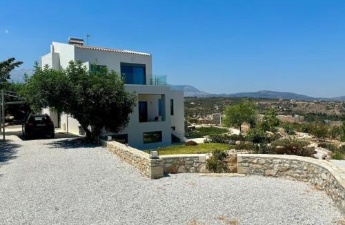 Douliana Villa | Villa Eleni, Vamos Sea & Mountain View with Pool