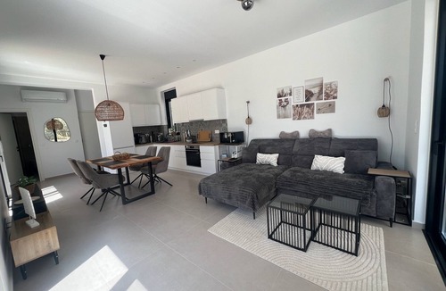 Kamilari House | Villa M with a great pool and a beautiful view of the sea and mountains.