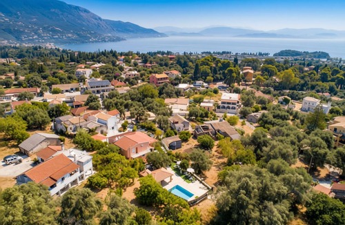 Kato Korakiana Villa | Villa Marifei Corfu with Pool, Garden, Sea Views, BBQ, 10 persons
