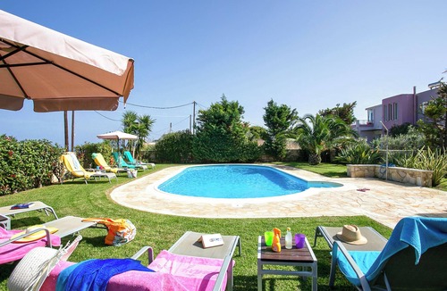 Kato Stalos Villa | Villa Selena - Lux 4BD Garden Home w. Private Pool