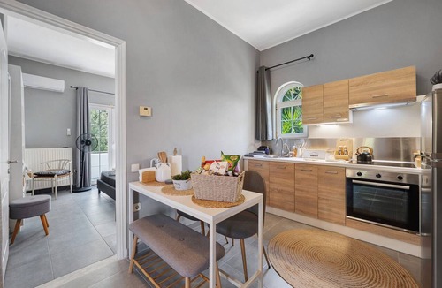 Corfu Apartment | Villa Yucca Apartment with Private Terrace, Wi-Fi, and Air Conditioning