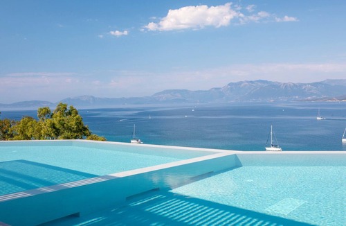 Paleros House | Zoe Sea View Villa C | Spacious Contemporary Retreat w/Infinity Pool & View