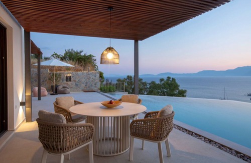 Paleros House | Zoe Sea View Villa D | Spacious Contemporary Retreat w/Infinity Pool & View