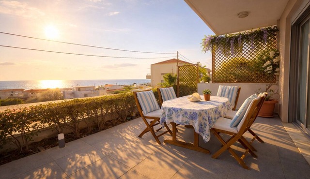 3-bedroom villa in serene Rhodes with cool AC breeze