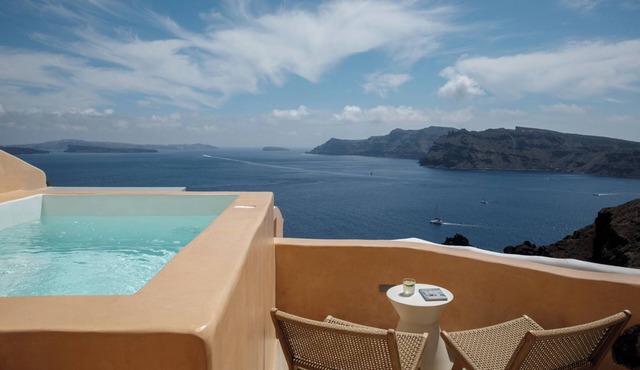 Annouso Villa with Hot Tub and sea view by Caldera Houses