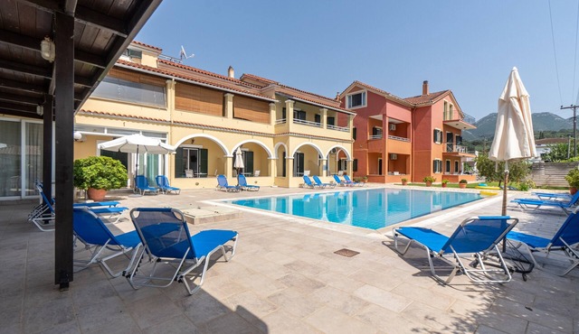 Apartment 'Katerina Pool Apartment No2' with Mountain View, Wi-Fi and Air Conditioning in Corfu