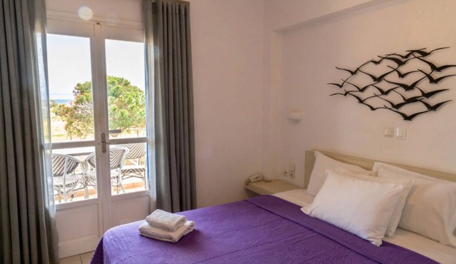 Apartment Sea View BB 3 guests in a family hotel in Perivolos