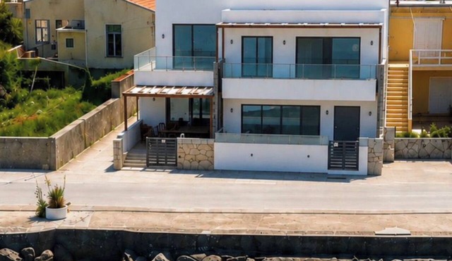 Aqua Vista-Villa Horizon seafront villa with private Jacuzzi, Kalyves Crete in Kalives