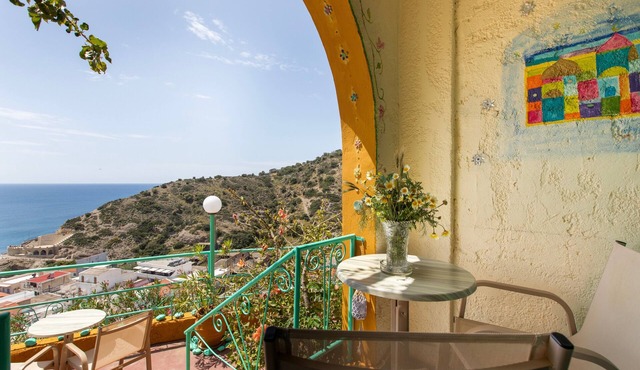 Bed and Breakfast 'Double Room No 101 Sea View' with Sea View, Wi-Fi and Air Conditioning in Crete