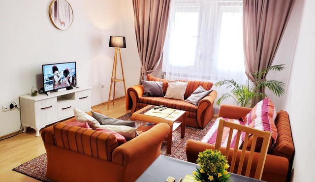 Cozy Downtown Flat with a City View