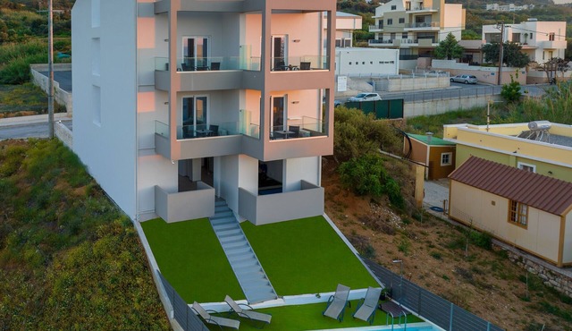 Creta Sun, Studio 104 Sea view in Rethymno